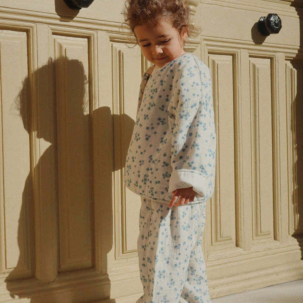 Konges Sløjd  Musselin-Jacke 'RHW X KS' Mioblu Forget Me Not