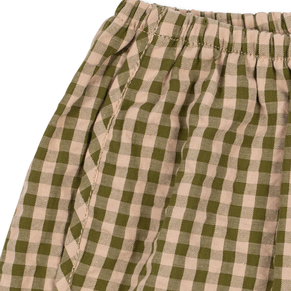 Konges Sløjd Seersucker-Hose 'Kim' Avocado Check