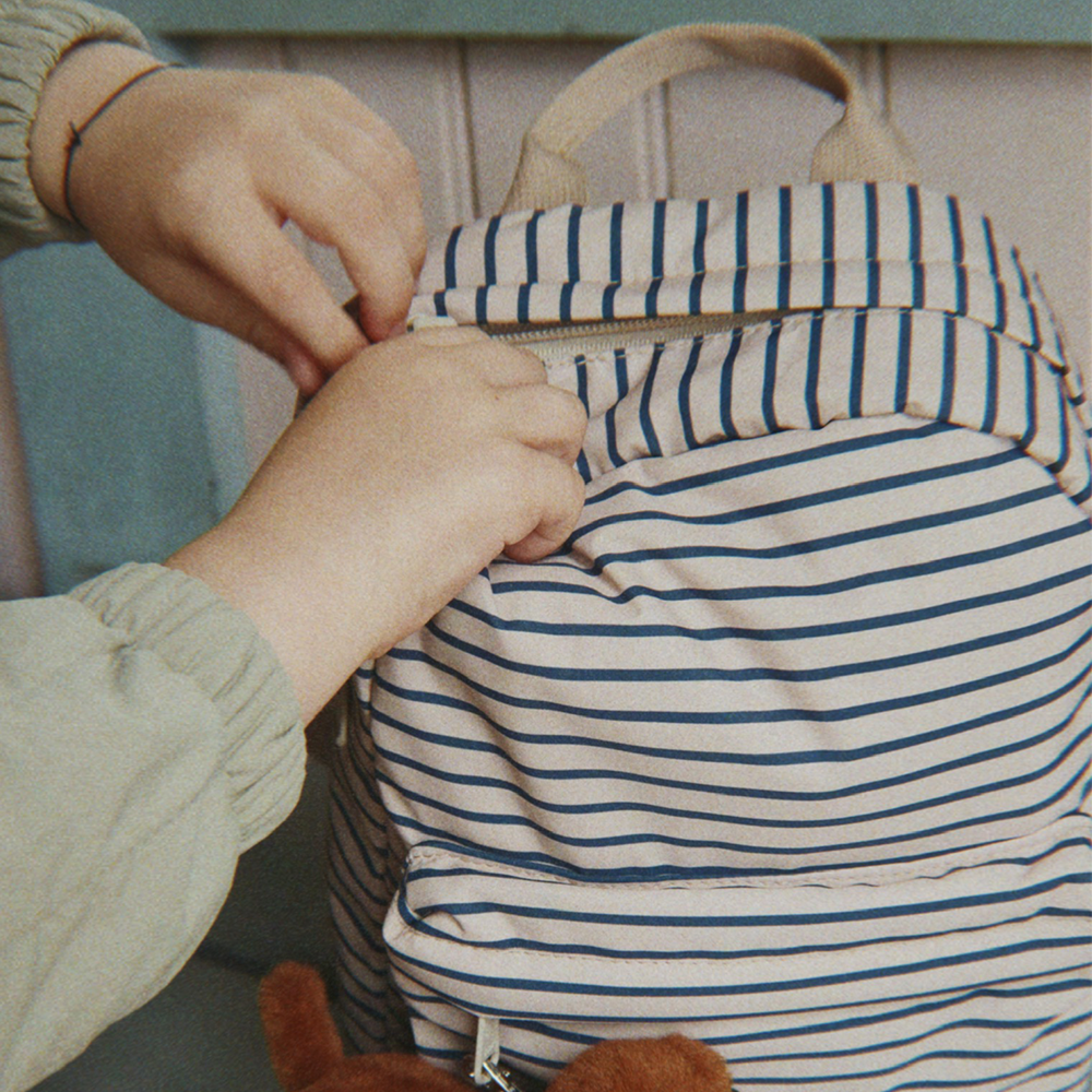 Konges Sløjd  Mini Kinderrucksack 'Nohr' Stripe la Mer