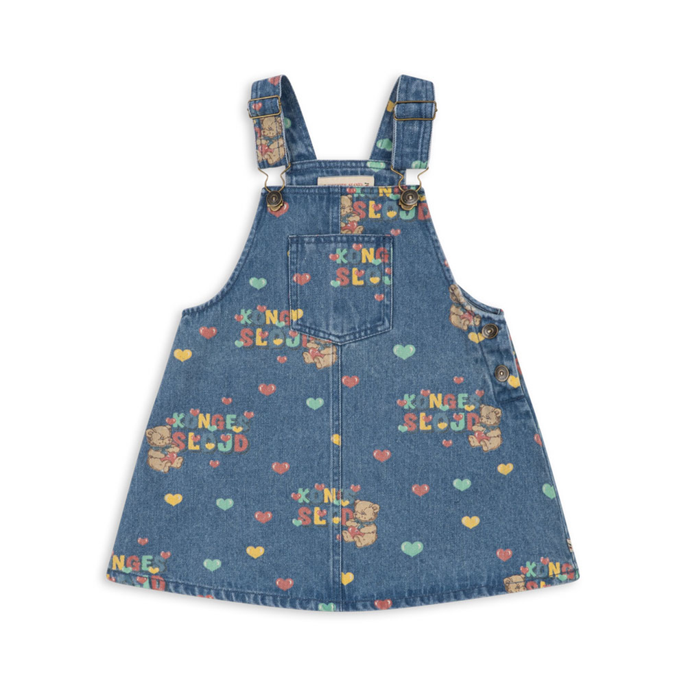 Konges Sløjd Jeanskleid 'Magot' Teddy Coeur - Online MY SNOWFLAKE