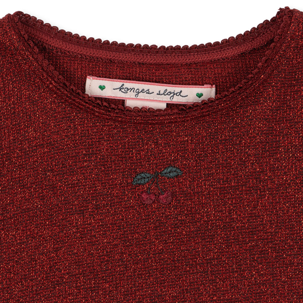 Konges Sløjd Langarm Kleid 'Roli' Red Dahlia - Online MY SNOWFLAKE