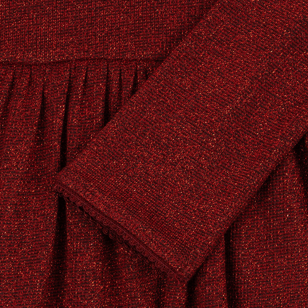Konges Sløjd Langarm Kleid 'Roli' Red Dahlia - Online MY SNOWFLAKE