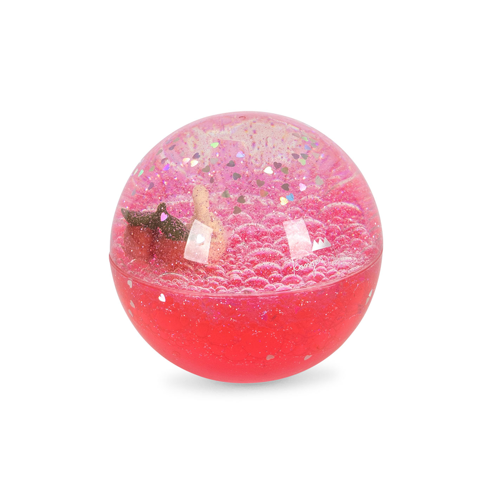 Konges Sløjd Boule à neige «Glitter» Cherry