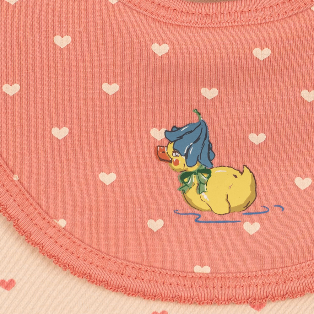 Konges Sløjd Lätzchen 2er Set 'Basic' Coeur Lantana /Teddy Coeur - Online MY SNOWFLAKE
