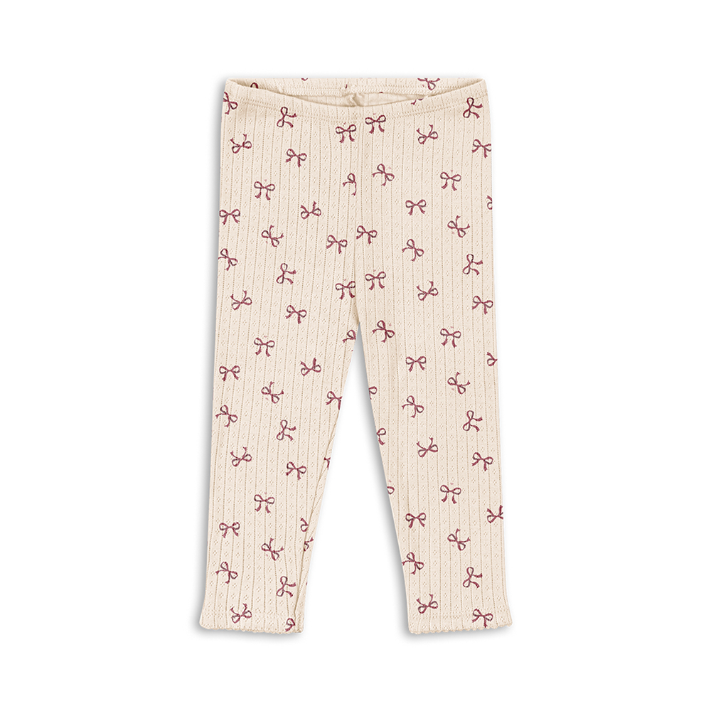 Konges Sløjd Baby Leggings 'Minnie' Bow Rouge