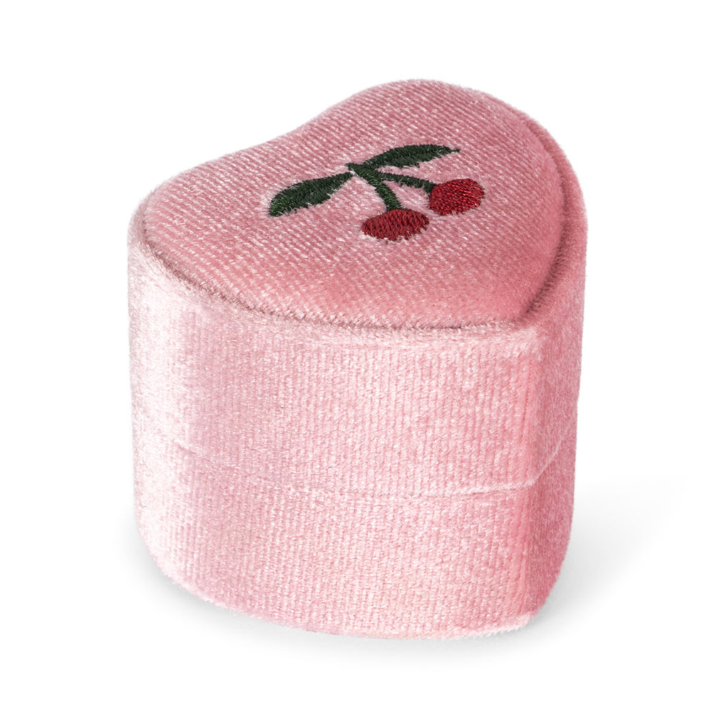 Konges Sløjd Ring mit Schatulle 'Love Rings' Cherry