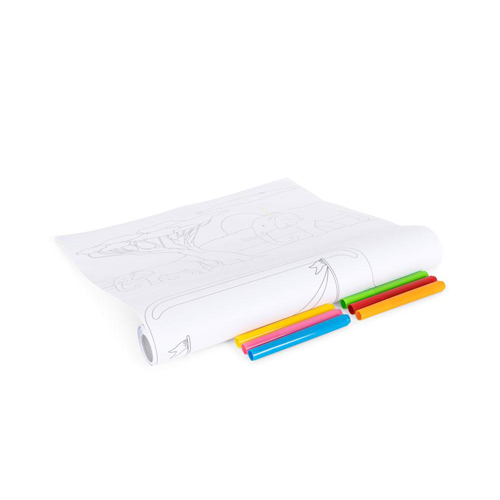 Konges Sløjd Rouleau de papier à dessin et stylos « Mega Masterpiece » Blue Mix