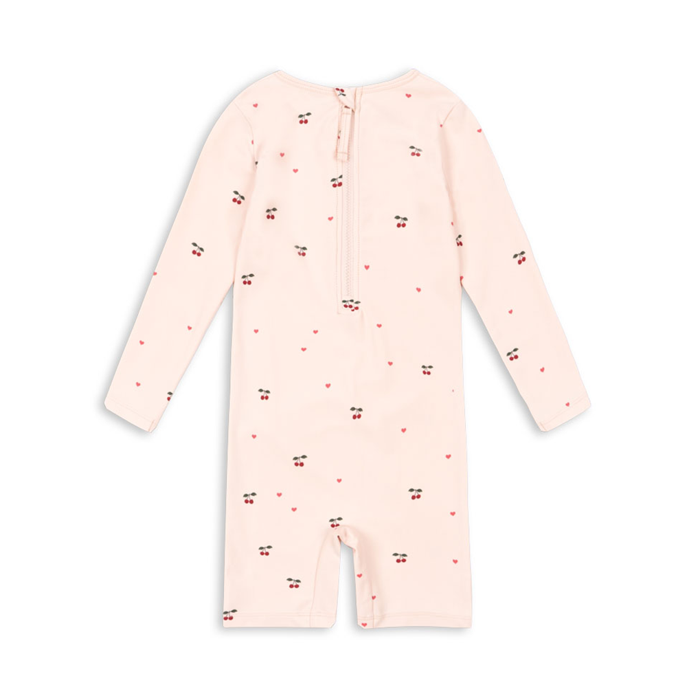 Konges Sløjd UV-Badeanzug 'Merle' Cherry Coeur Rose