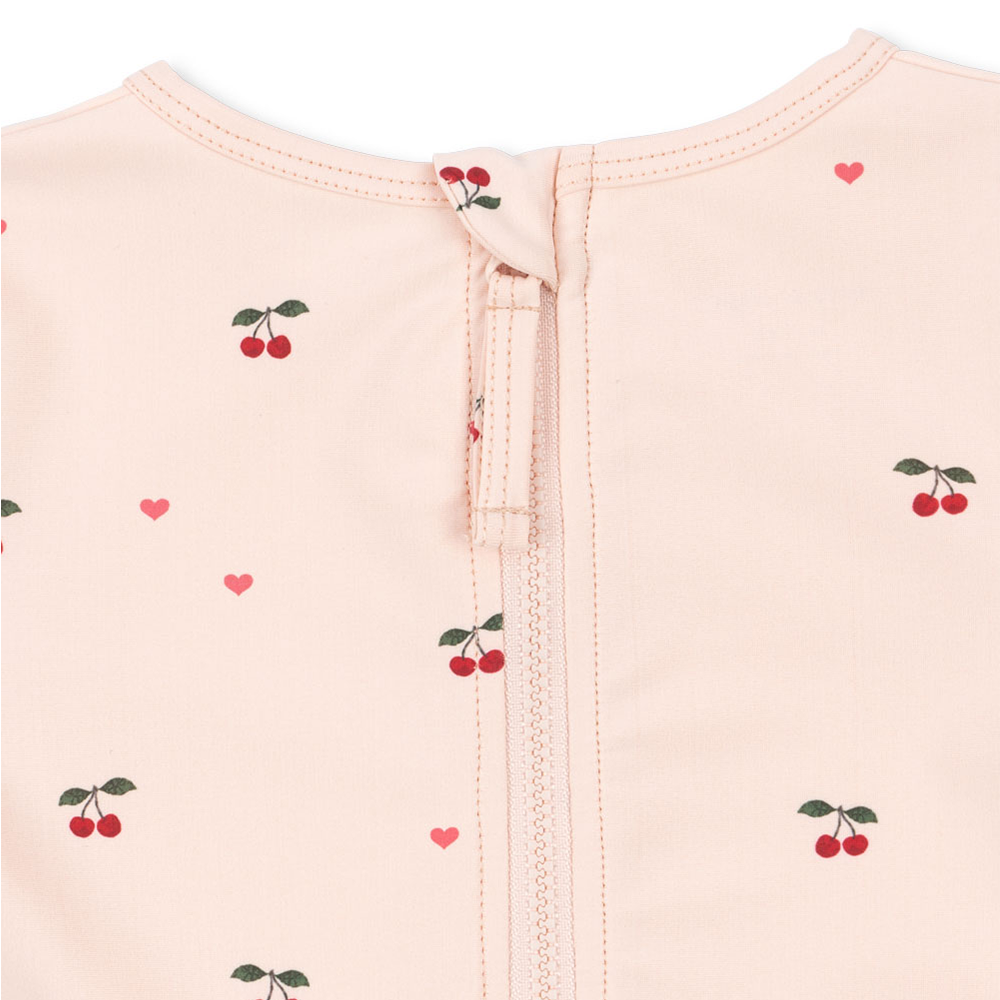 Konges Sløjd UV-Badeanzug 'Merle' Cherry Coeur Rose