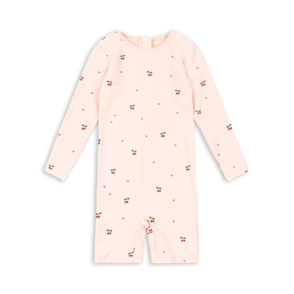 Konges Sløjd UV-Badeanzug 'Merle' Cherry Coeur Rose