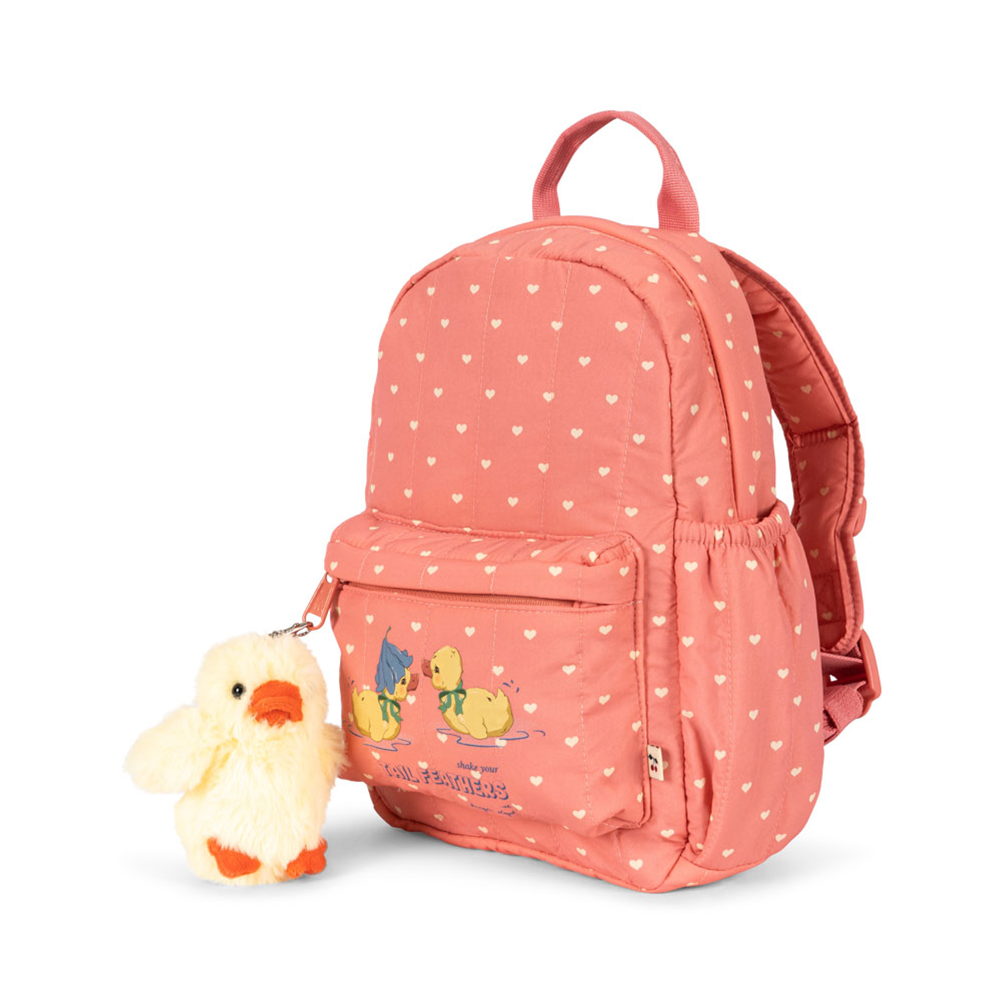 Konges Sløjd Kinderrucksack 'Juno Mini' Coeur Feathers - Online MY SNOWFLAKE