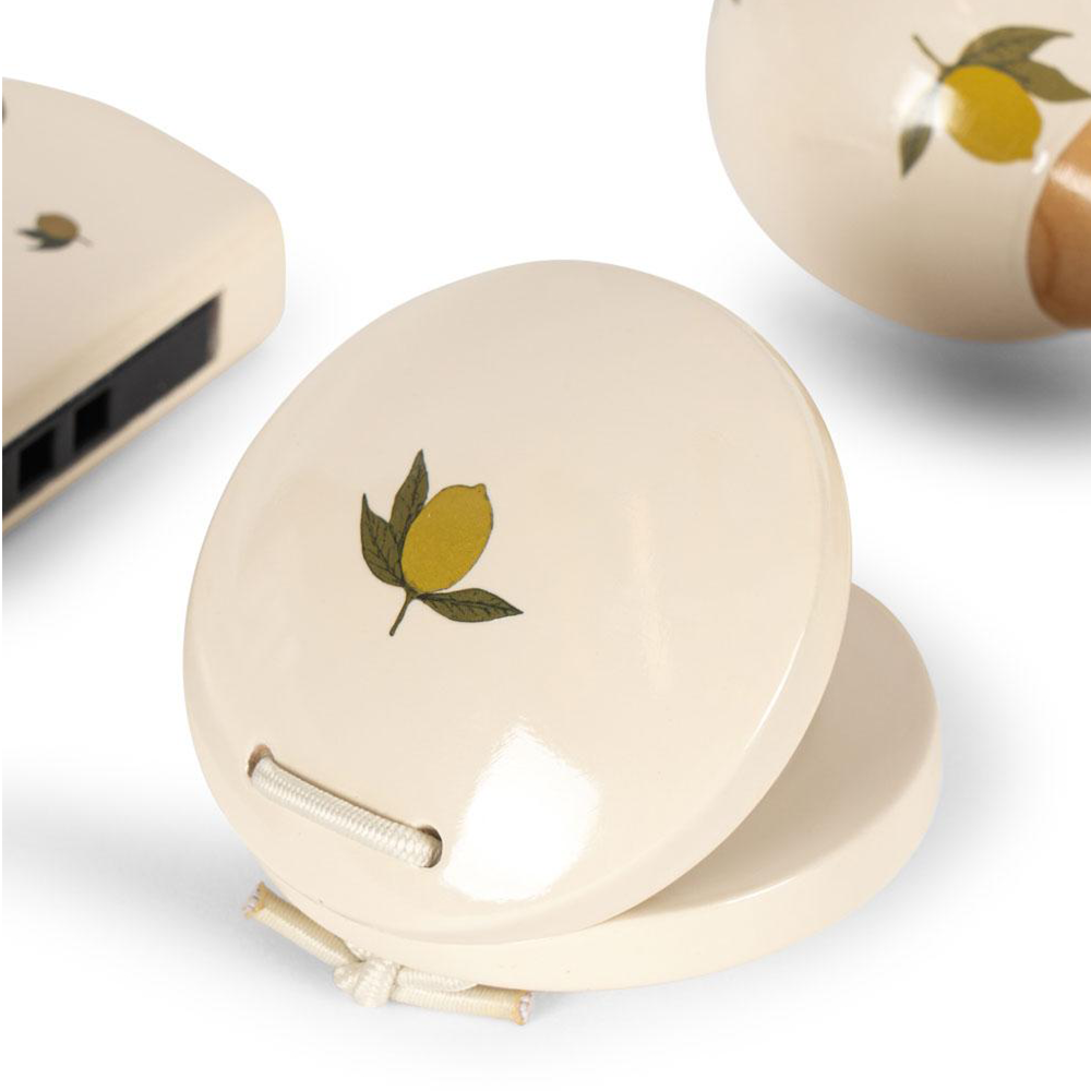 Konges Sløjd Musikinstrumente-Set 'Petit' Glossy Lemon
