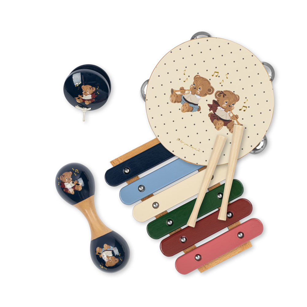 Set d'instruments de musique Konges Sløjd Ours en peluche