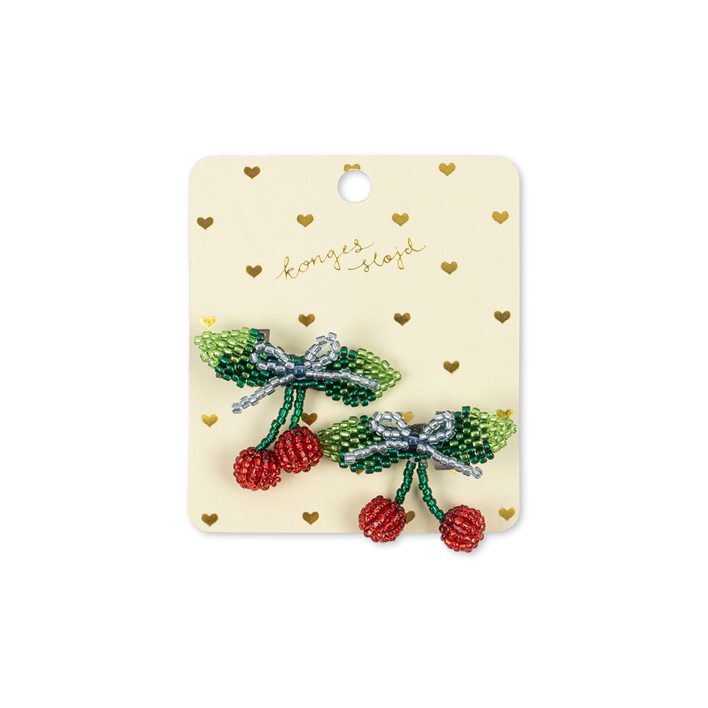 Konges Sløjd Haarclips mit Perlen Cherry - Online MY SNOWFLAKE