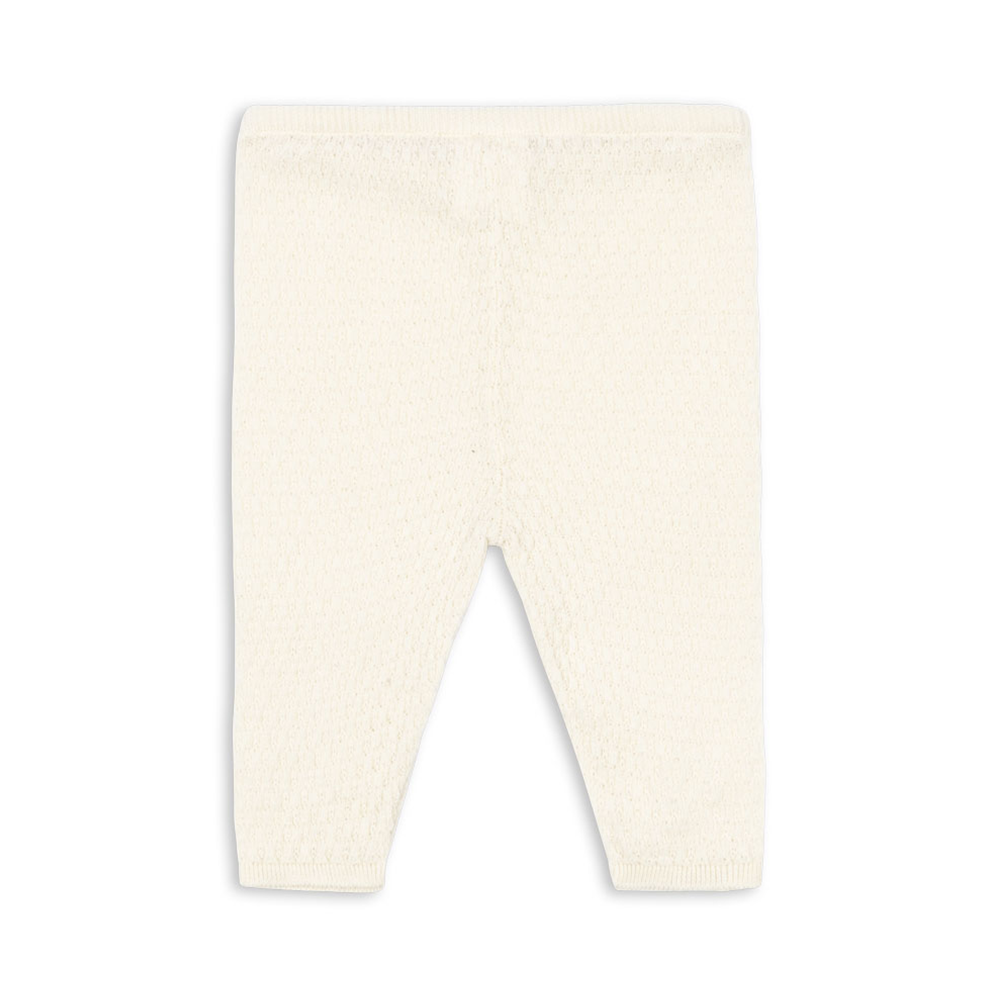 Fanga Fontana Pointelle-Leggings 'Venti' Antique White - Online MY SNOWFLAKE