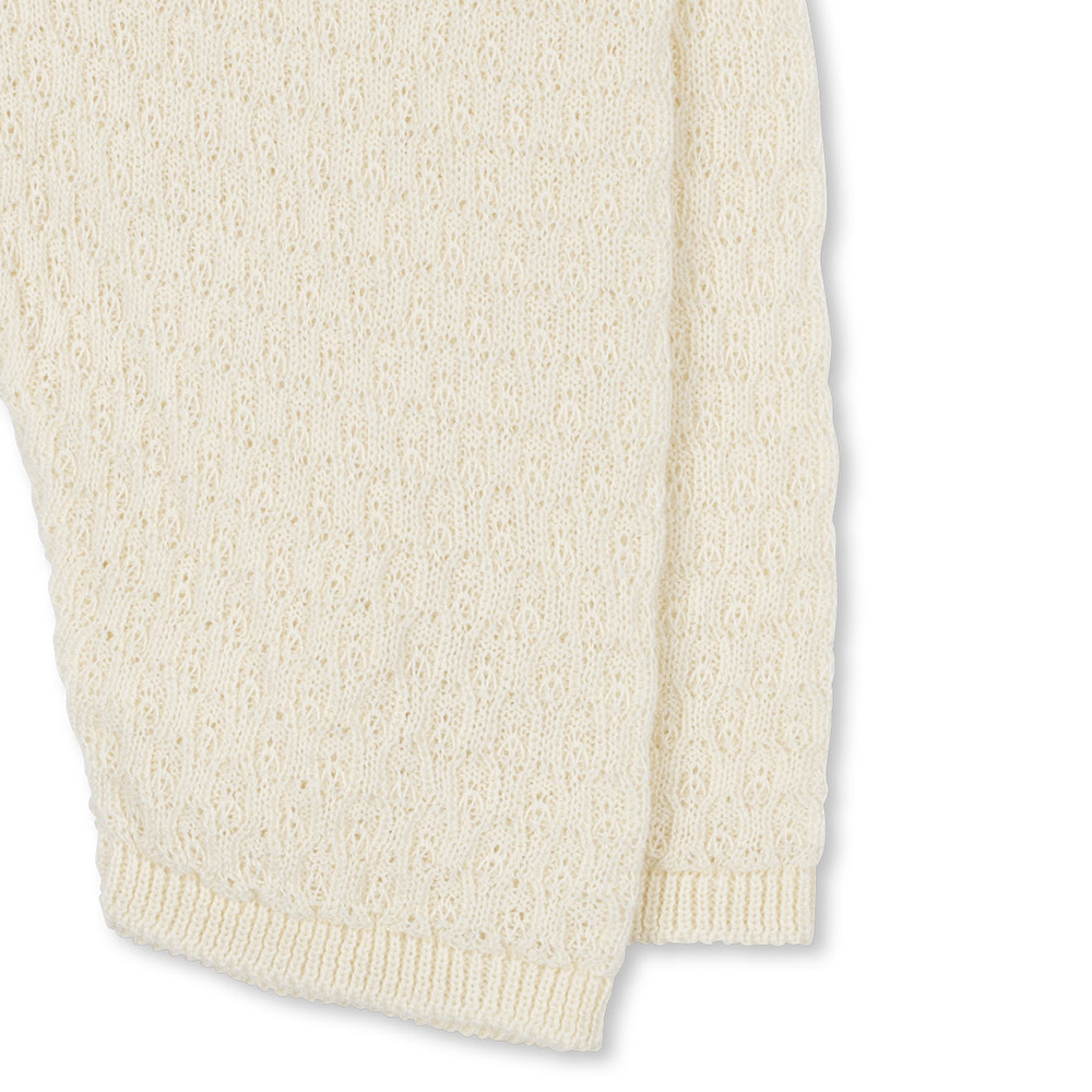 Fanga Fontana Pointelle-Leggings 'Venti' Antique White - Online MY SNOWFLAKE