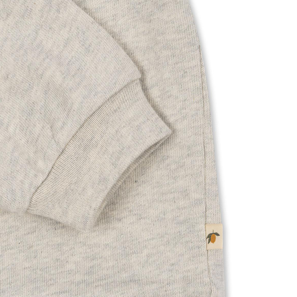 Konges Sløj Polo Sweatshirt 'Spotty' Off White Melange