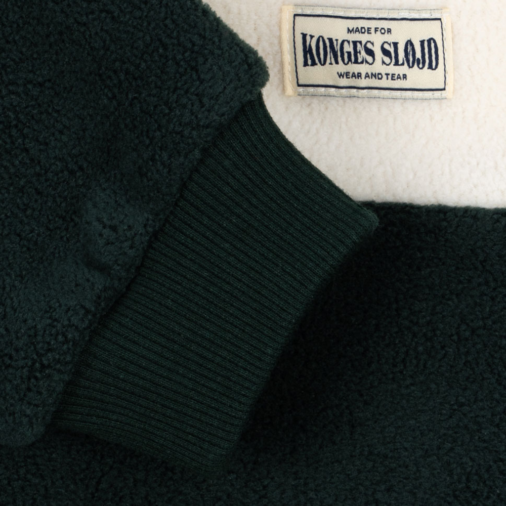 Konges Sløjd Fleece Pullover mit Reissverschluss 'Tavi' Scarab