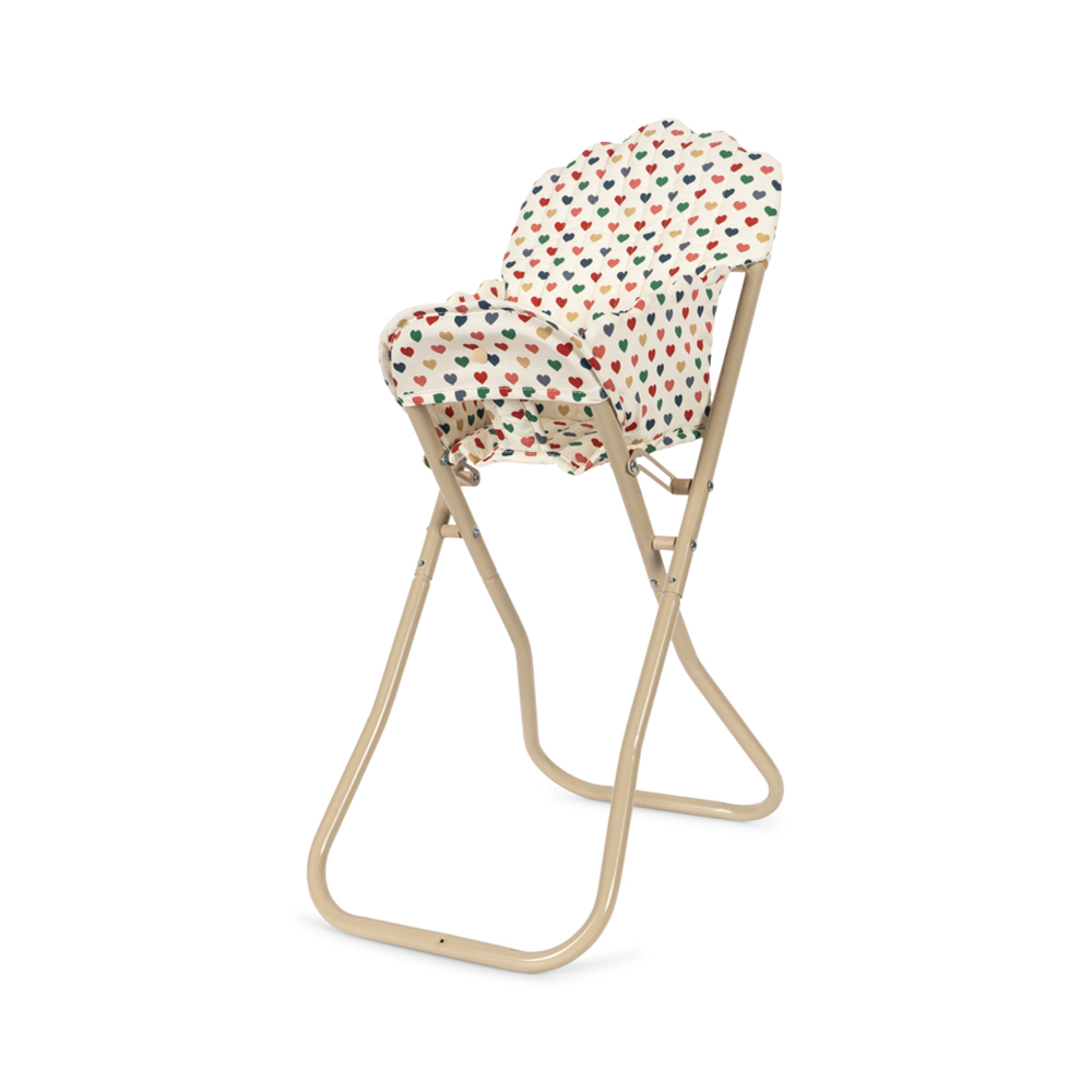 Konges Sløjd Doll High Chair Coeur Coloré
