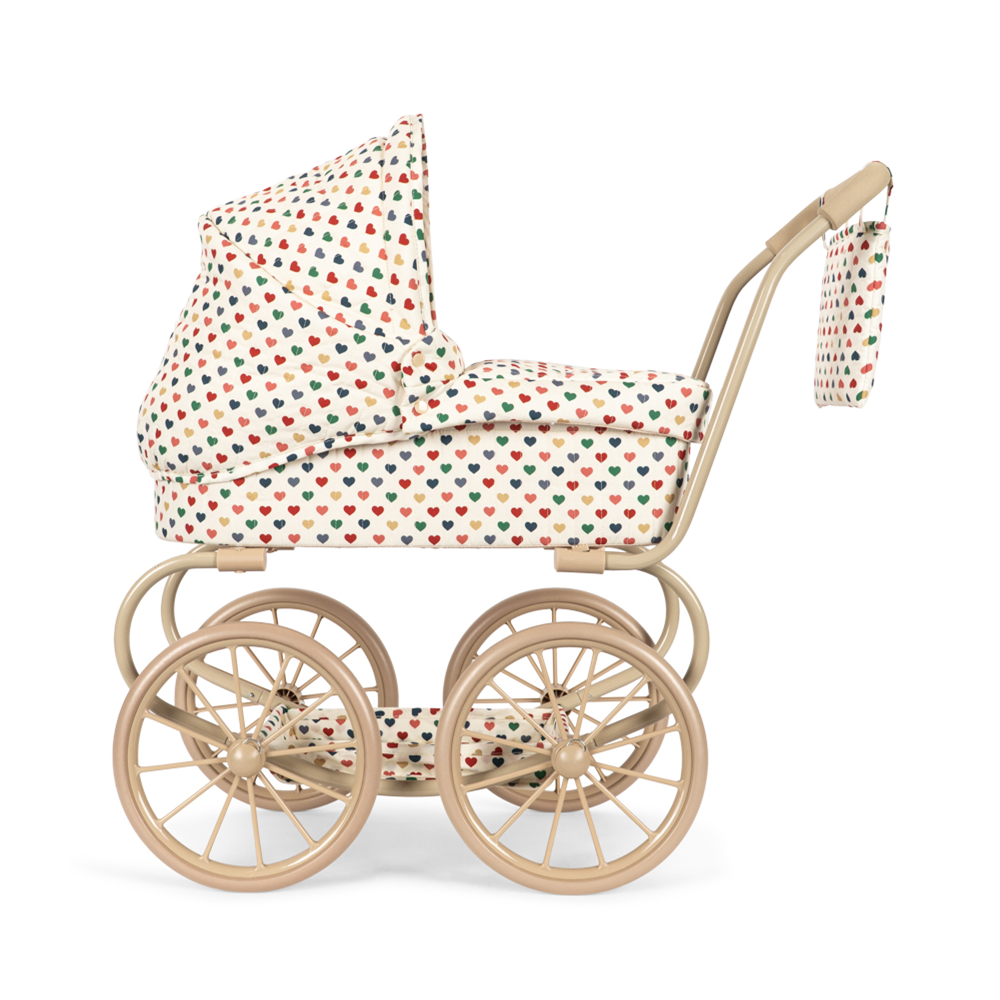 Konges Sløjd Puppen-Kinderwagen 'Minnie' Coeur Coloré