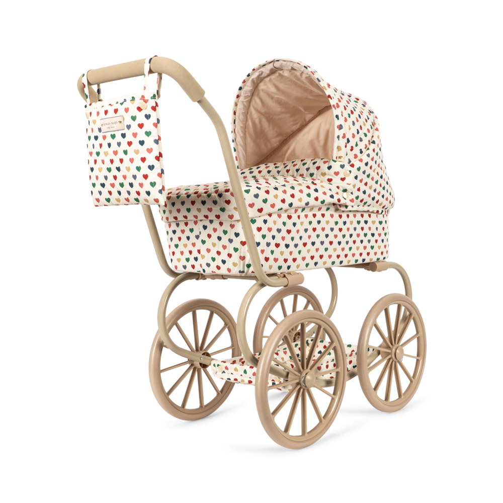 Konges Sløjd Puppen-Kinderwagen 'Minnie' Coeur Coloré