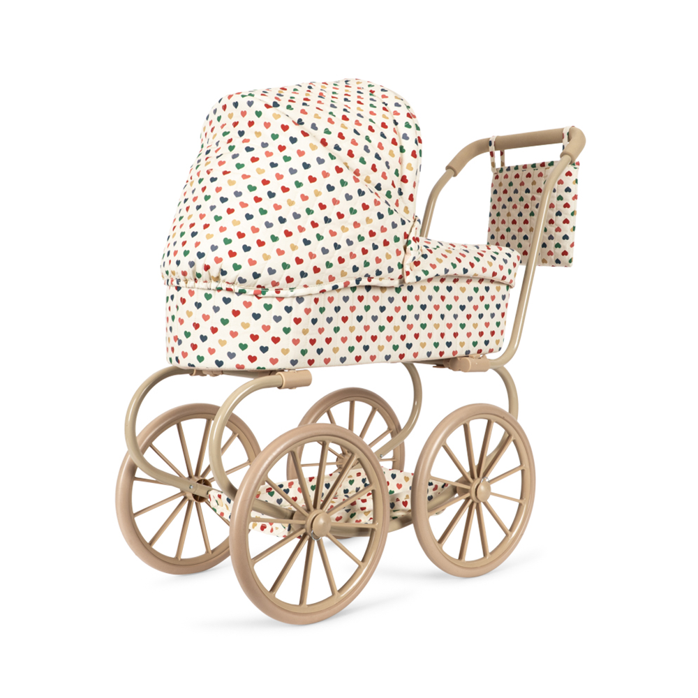 Konges Sløjd Puppen-Kinderwagen 'Minnie' Coeur Coloré