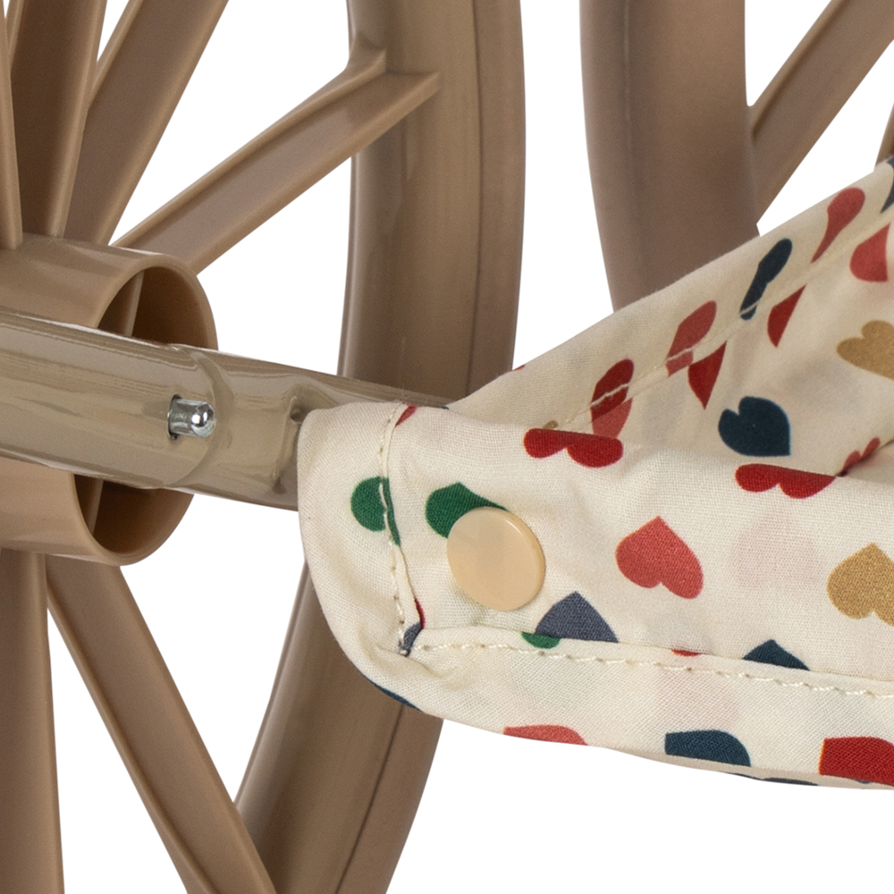 Konges Sløjd Puppen-Kinderwagen 'Minnie' Coeur Coloré