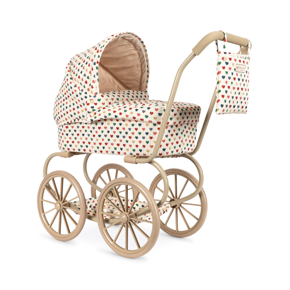 Konges Sløjd Puppen-Kinderwagen 'Minnie' Coeur Coloré