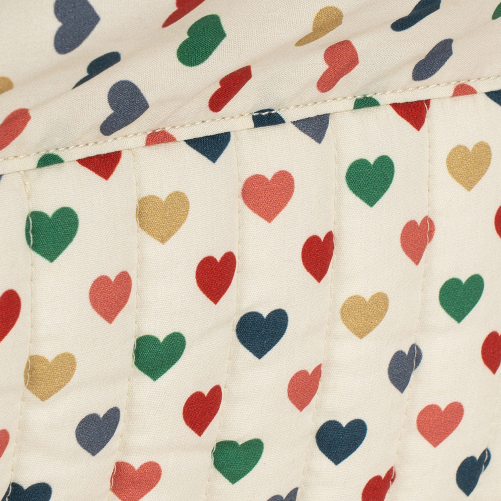 Konges Sløjd Lit de voyage pour poupée Coeur Coloré