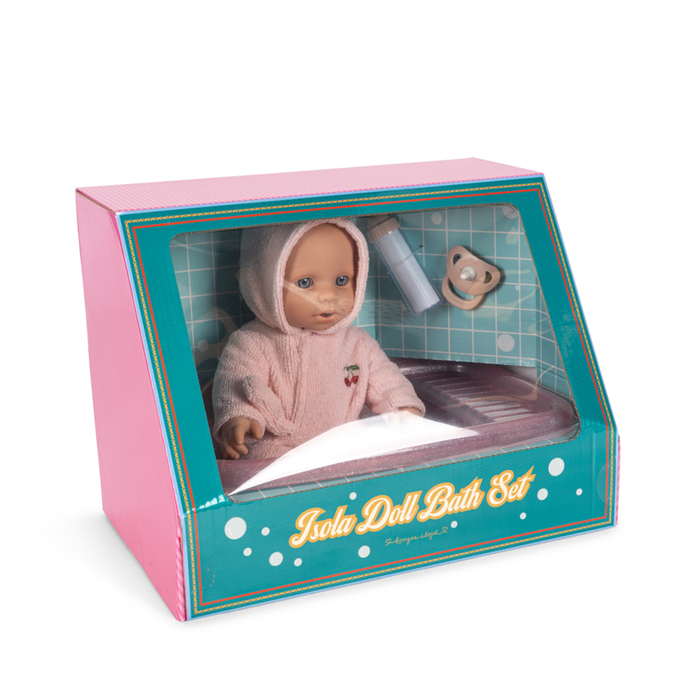 Konges Sløjd Poupée avec kit de bain « Isola » Cherry