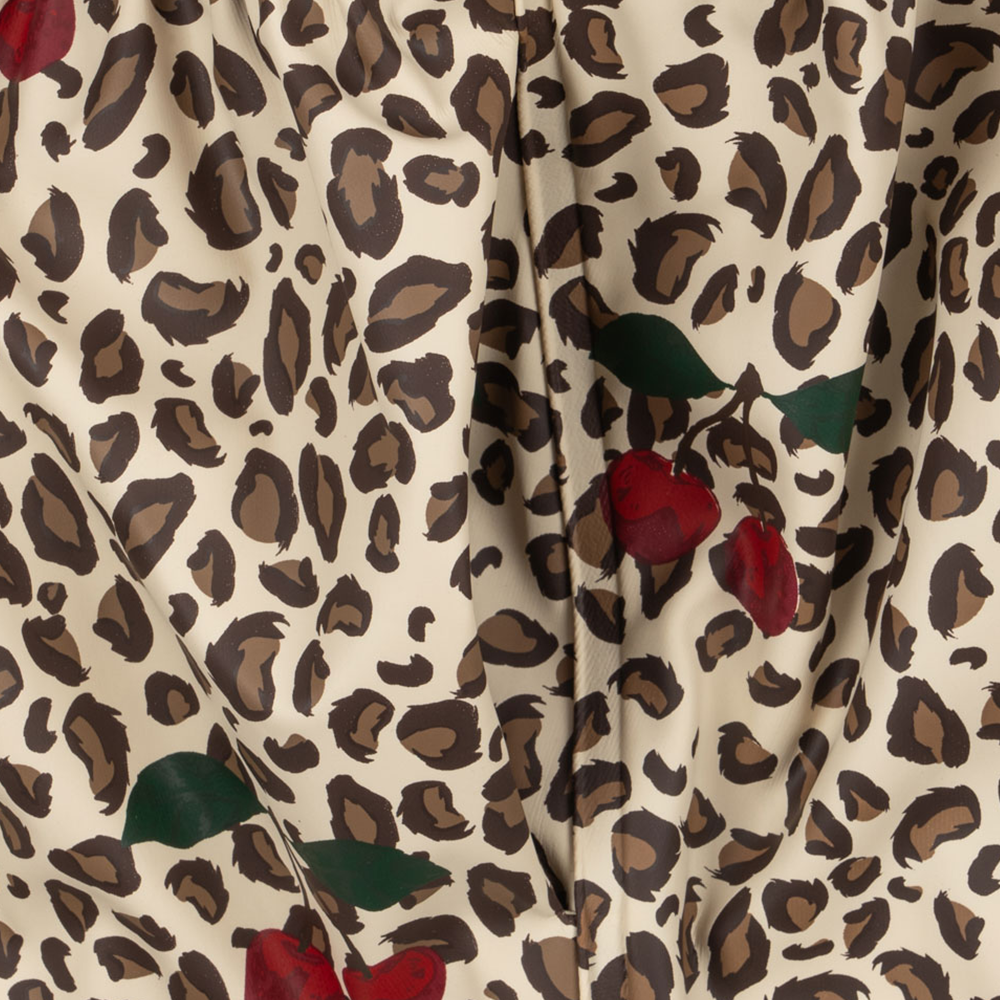 Konges Sløjd  Gefüttertes Regenjacke/-hose Set 'Rainy Palme Girl'  Leo Cerise