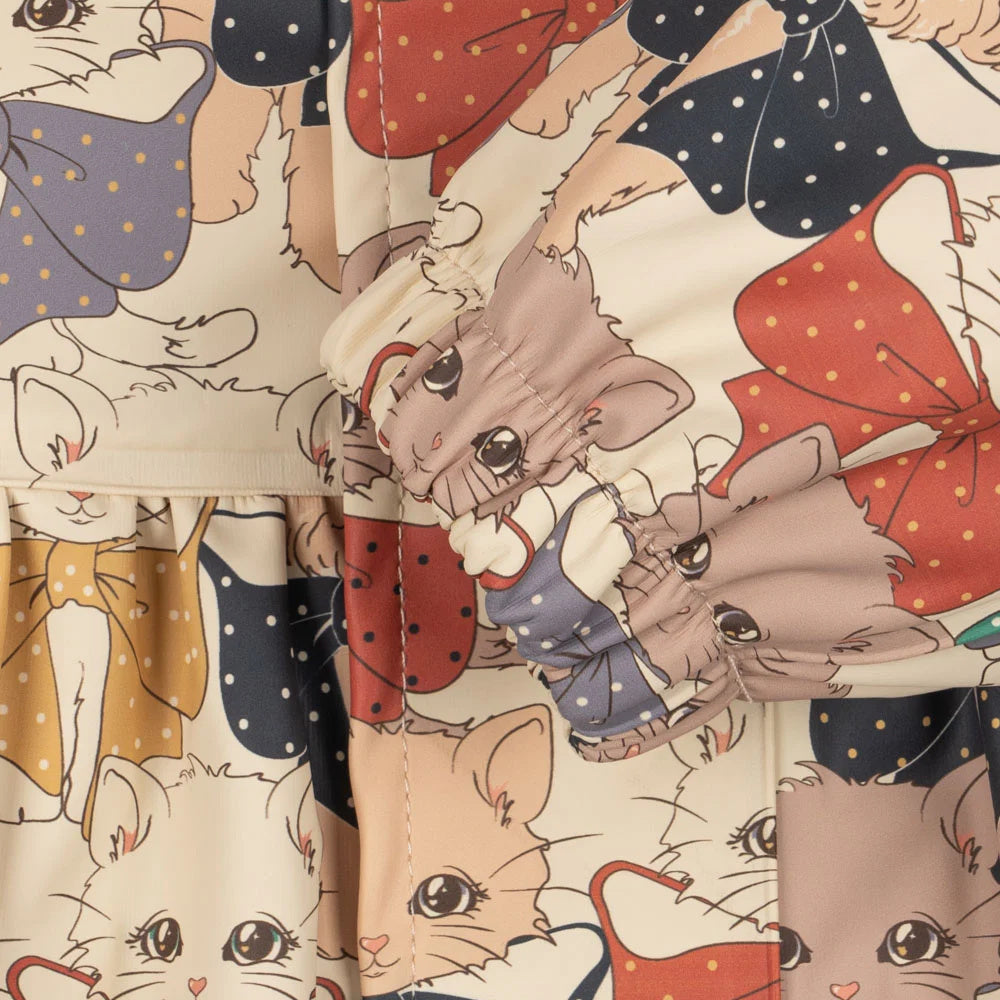 Konges Sløjd Lined Rain Jacket/Pants Set 'Rainy Palme Girl' Like Cats and Dogs