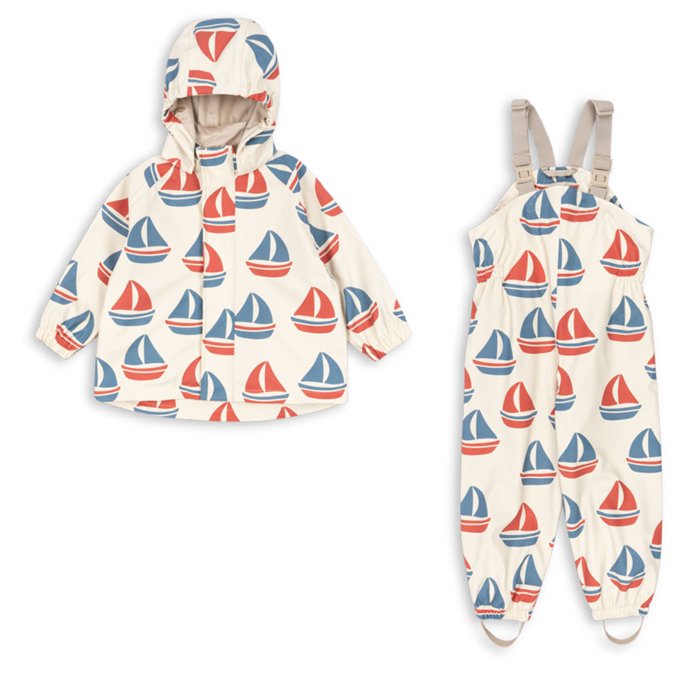 Konges Sløjd  Regenjacke/-hose Set 'Rainy Palme' Ahoy - Online MY SNOWFLAKE