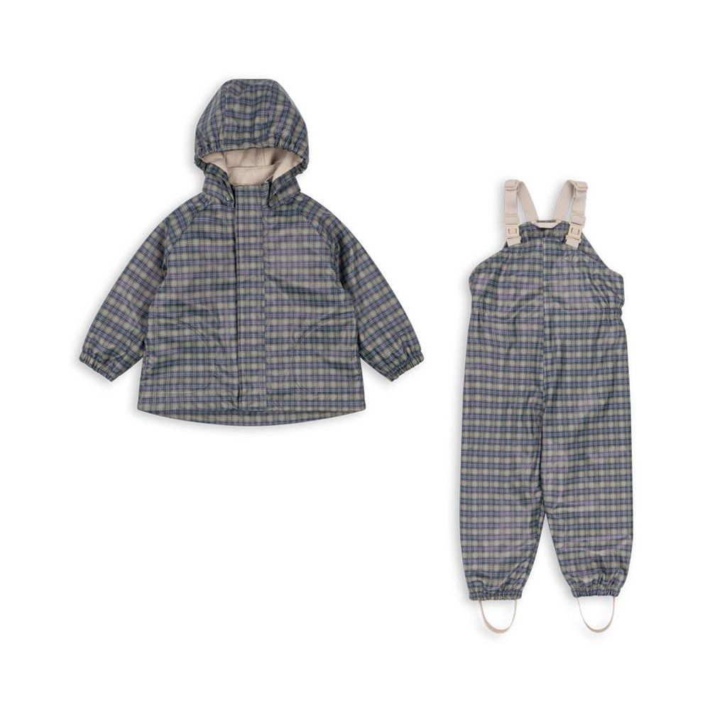 Konges Sløjd  Gefüttertes Regenjacke/-hose Set 'Rainy Palme'  Laurel Oak - Online MY SNOWFLAKE