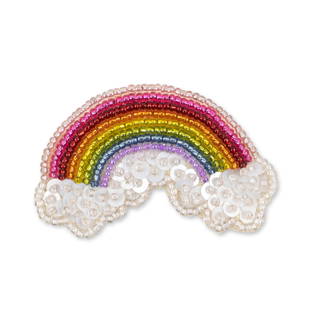 Barrettes Konges Sløjd à perles Arc-en-ciel
