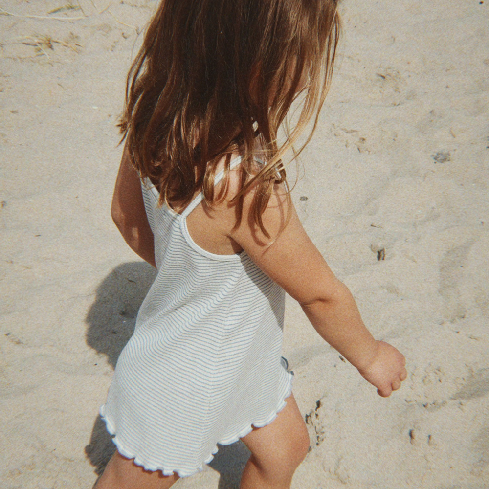 Konges Sløjd Dungaree Dress 'Rolly' Sleet Stripe