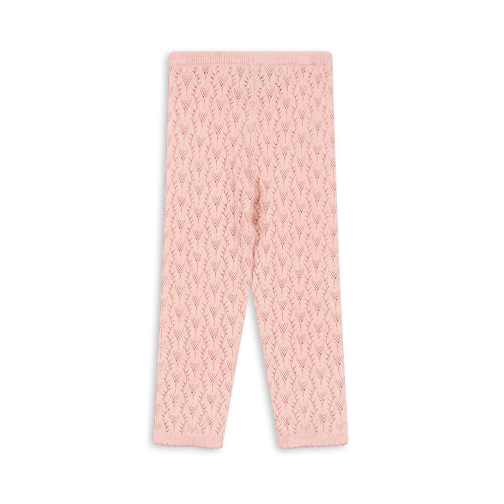Konges Sløjd Legging Bébé Tricoté 'Rosier' Light Rose