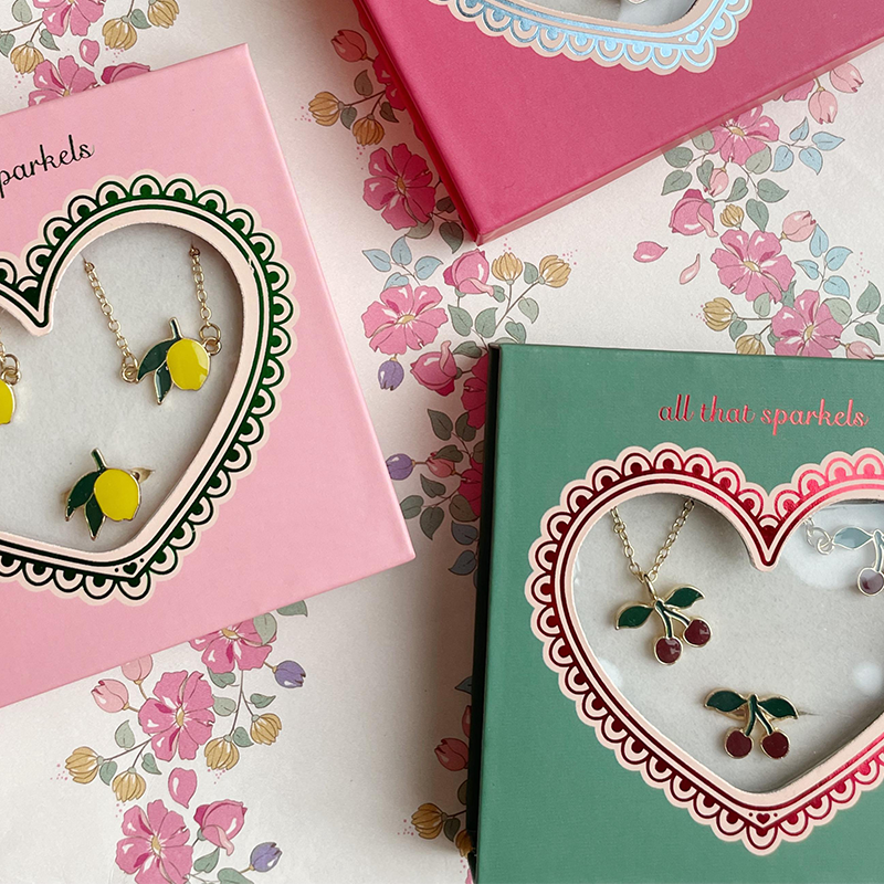 Konges Sløjd Schmuckset 'Bestie' Cherry Gold