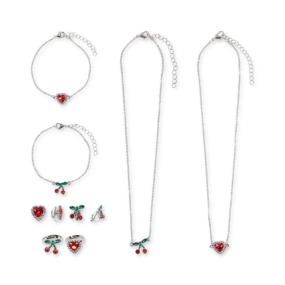 Konges Sløjd Schmuckset mit Schmuckschatulle 'All I Wish For' Pink
