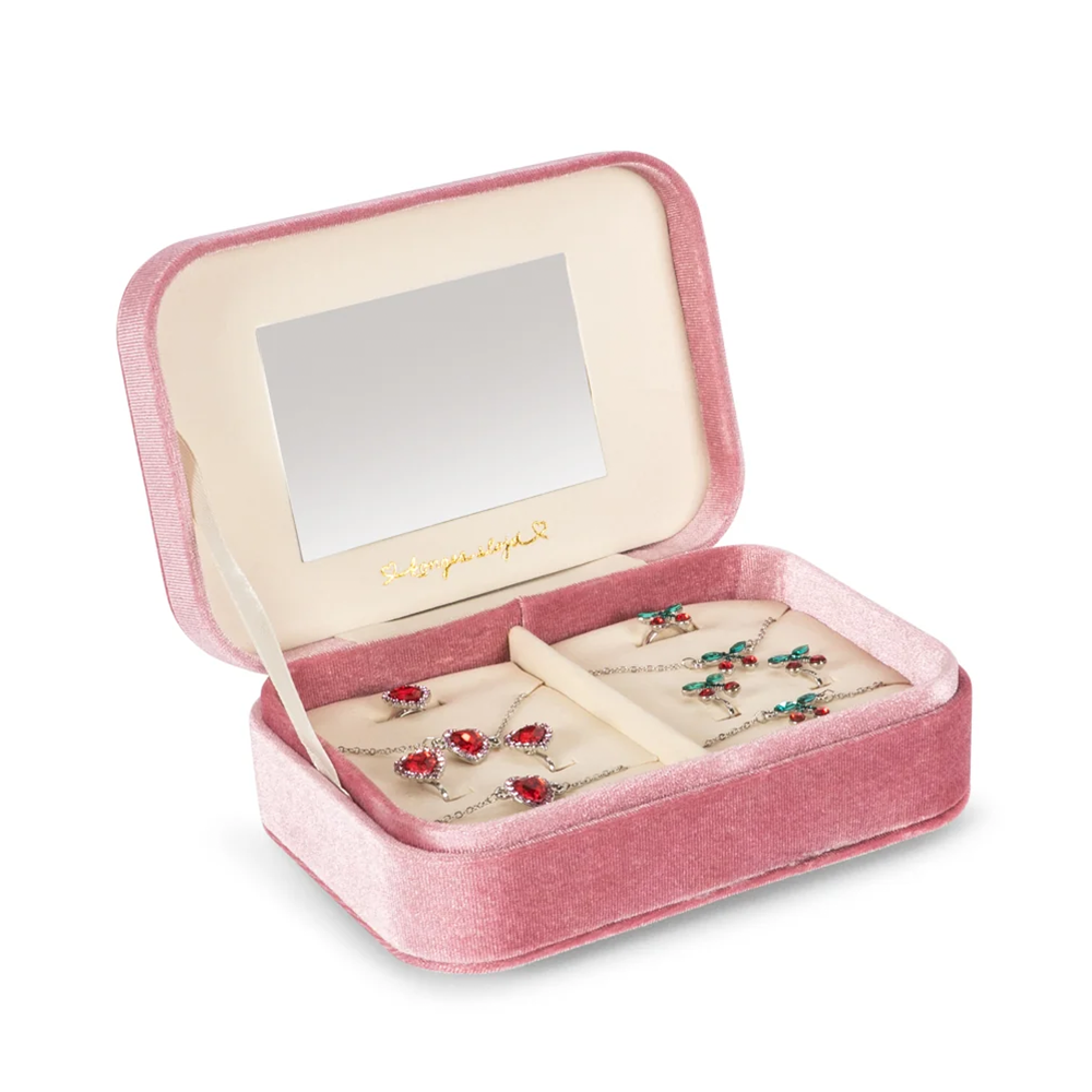 Konges Sløjd Schmuckset mit Schmuckschatulle 'All I Wish For' Pink