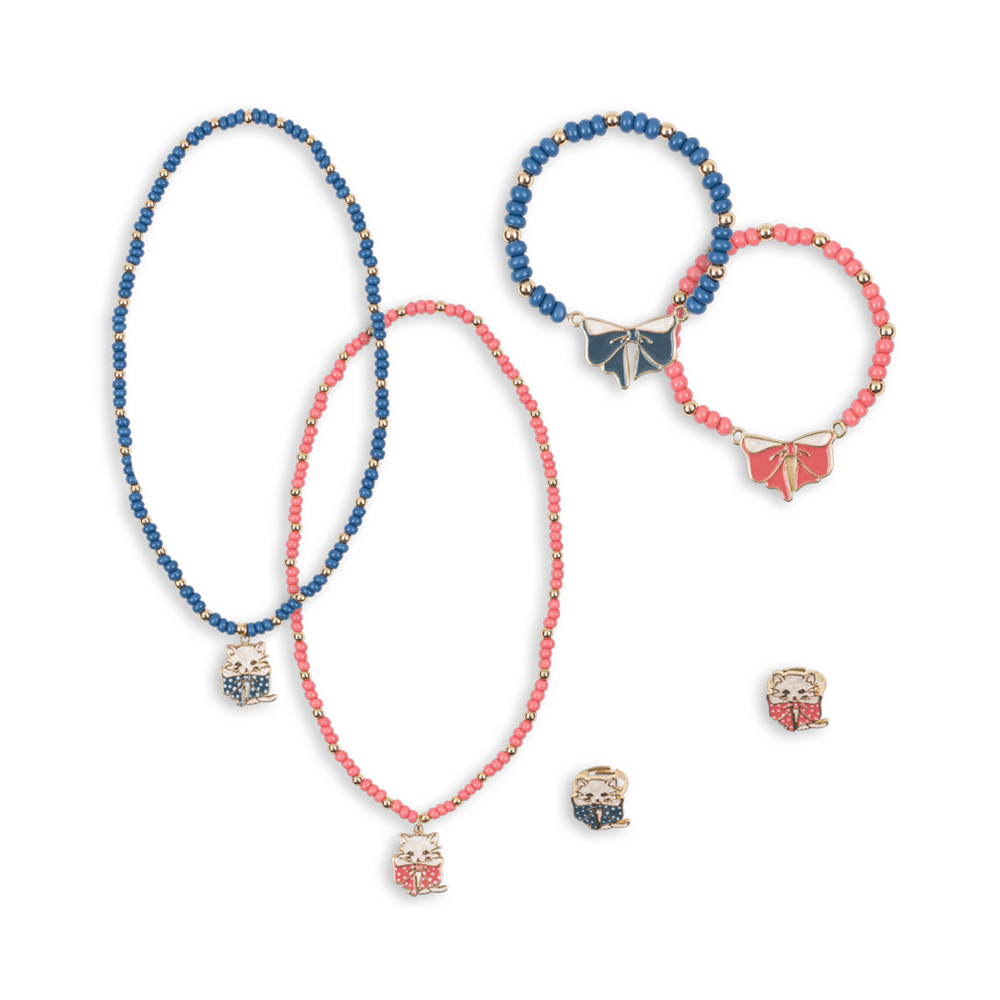 Konges Sløjd Jewellery Set with Jewellery Box 'All I Wish For' Navy Blazer