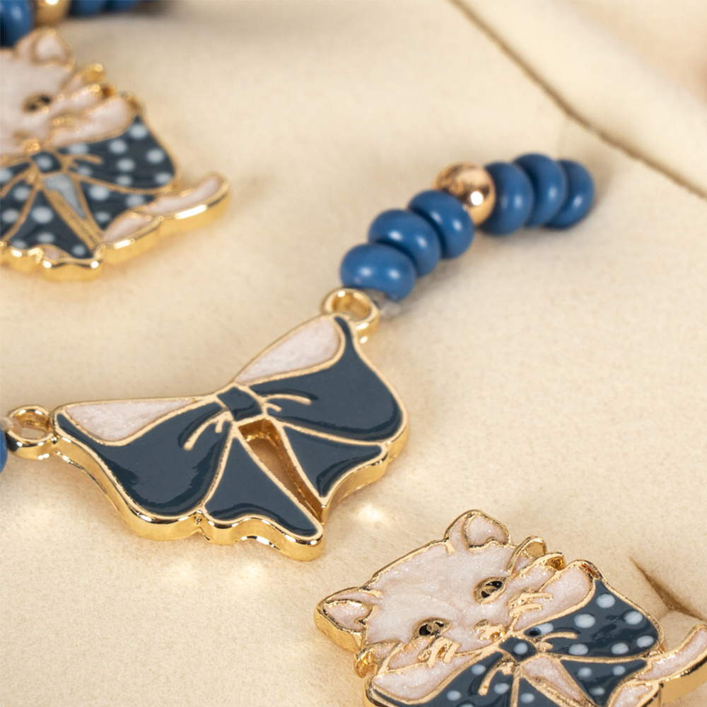 Konges Sløjd Jewellery Set with Jewellery Box 'All I Wish For' Navy Blazer