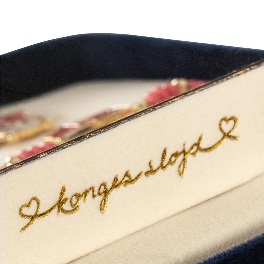 Konges Sløjd Jewellery Set with Jewellery Box 'All I Wish For' Navy Blazer