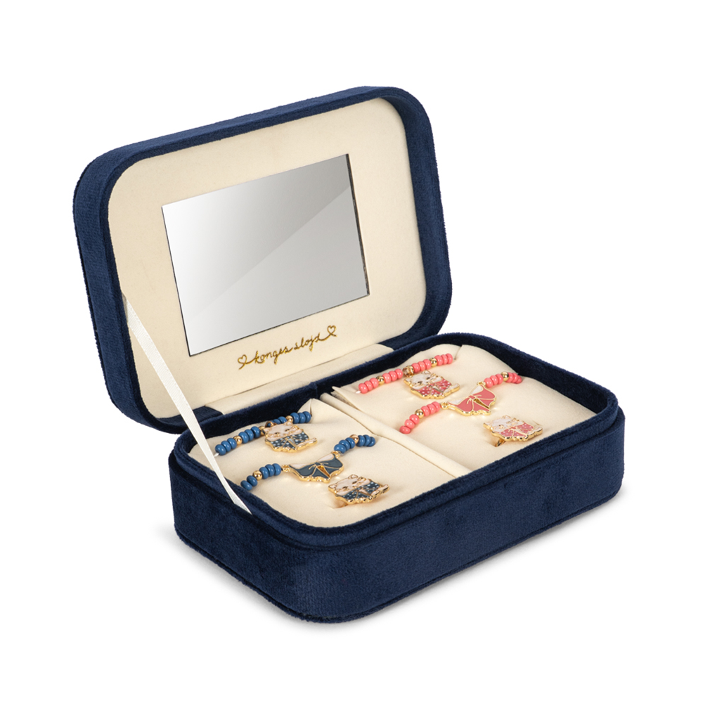 Konges Sløjd Jewellery Set with Jewellery Box 'All I Wish For' Navy Blazer