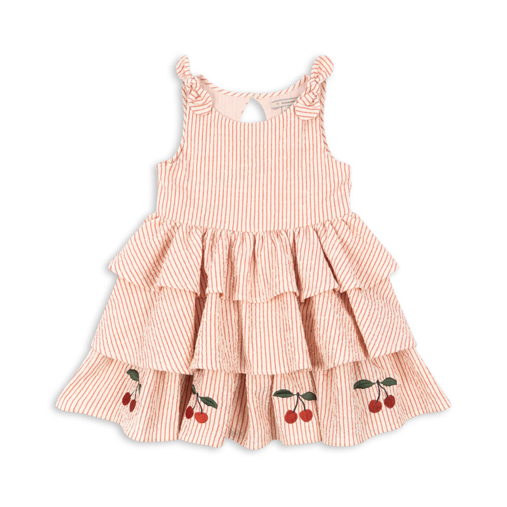 Robe en seersucker Konges Sløjd 'Ellie' Amour Stripe