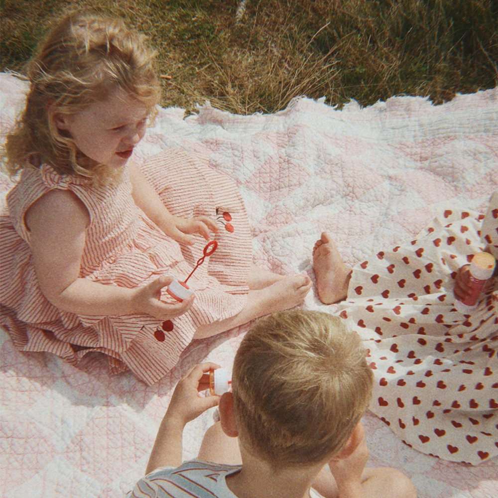 Robe en seersucker Konges Sløjd 'Ellie' Amour Stripe