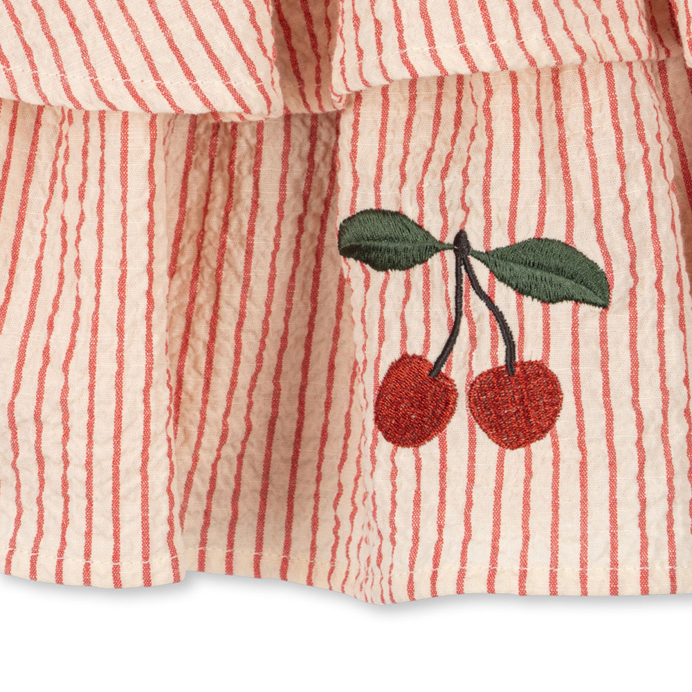 Robe en seersucker Konges Sløjd 'Ellie' Amour Stripe