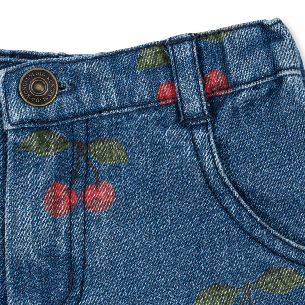Konges Sløjd Denim Shorts 'Magot' My Big Cherry Denim