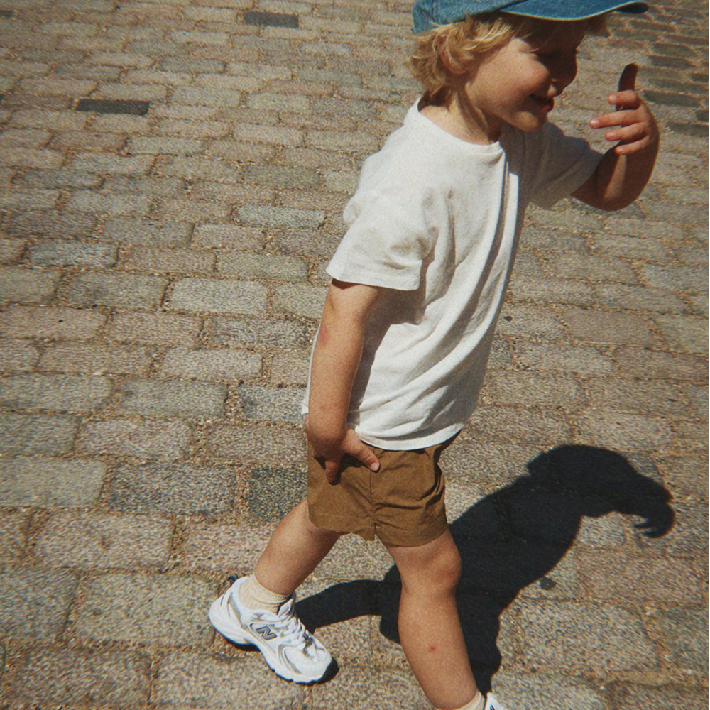 Konges Sløjd Shorts  2er-Set 'Acty' Pale Olive Green/Ermine