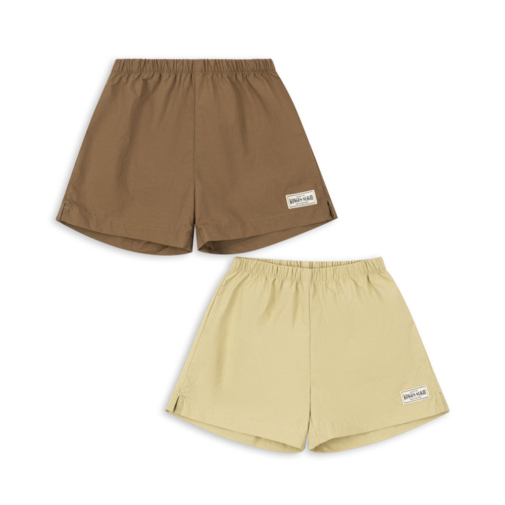 Konges Sløjd Shorts 2-Pack 'Acty' Pale Olive Green/Ermine